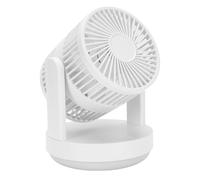 Pongnas Ventilateur de Bureau avec Veilleuse - Ventilateur Oscillant de Bureau Rechargeable à 3 Vitesses, Flux d'air Double Face et Batterie 6000 MAh pour la Maison, la Chambre, le, le Dortoir