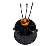 Pongnas Violent Fan Moteur sans Balais 64 Mm 3200 KV avec Tableau de Commande - Ventilateur canalisé à 5 Palettes pour Refroidissement d'ordinateur, Modification de Drones et Projets électroniques de