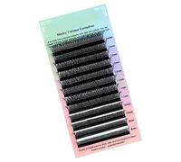 Pongnas Volume Extensions de Cils Auto-fanning y Forme des Cils Noir Soft Easy Fan Fan Clusters Set Set (8~14mix (mixtes))