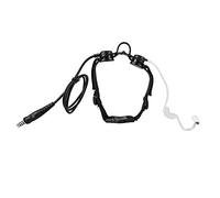 Pongnas Z Tactic Gorge Mic Z003 Casque avec Bouton PTT pour 5R B5 B6 Sports de Plein Air Surveillance Communication de sécurité Noir
