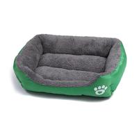 Pongpai Lit doux pour chats et chiens, tapis de couchage pour intérieur et extérieur - Auto-chauffant - Coussin apaisant (66 x 50 x 12 cm, vert)