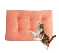 Pongpai Tapis de couchage doux pour chat - Auto-chauffant - Pour chiens, chats et chatons - Tapis apaisant avec fond antidérapant - Coussin d'intérieur et d'extérieur (XXL - 110 x 75 x 12 cm, rose)