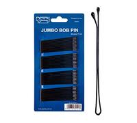 Ponik's Lot de 40 Pinces à Cheveux Bobby Pins en Métal 7 cm - Épingles Cheveux Droites - Noir