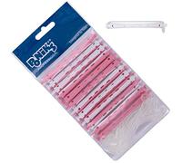 PONIK'S PROFESSIONAL Lot de 12 bigoudis permanents bigoudis pour cheveux permanents, bigoudis à cheveux permanents 7 mm, petit bigoudi ondulé froid avec onglets en caoutchouc rond