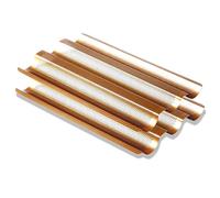 PONIXA Plaque de cuisson anti-adhésive en acier carbone perforée pour baguette française (3 Baguettes set of 2)