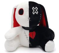 Ponjauk 25 cm/30 cm - Peluche gothique lapin - Peluche - Lapin d'horreur - Pâques - Halloween - Lapin effrayant - Jouet en peluche - Jouet de lapin fou