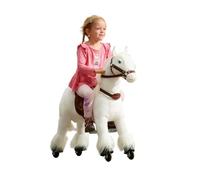 Ponnie Tiara S - Cheval à roulettes 87 cm pour Enfants 3-6 Ans, avance sans Pile, Selle Amovible, supporte 30 kg, crinière & Queue peignables