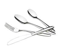 Ponpong 18/10 Couverts de Service Couvert de Table Set de Couvert de Table Ménagère Couverts Ensemble Couverts en Acier Inoxydable, 48 Pcs pour 12 Personnes