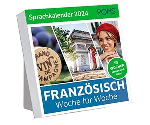 PONS Calendrier linguistique 2024 Français: Semaine après semaine