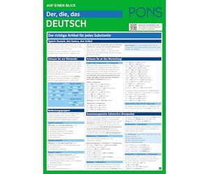 PONS Der, die, das Deutsch auf einen Blick: Der richtige Artikel für jedes Substantiv