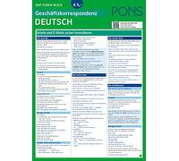 PONS Geschäftskorrespondenz auf einen Blick Deutsch: Briefe und E-Mails sicher formulieren