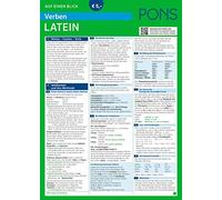 PONS Verben auf einen Blick Latein (PONS Auf einen Blick) (Poche)