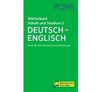 Pons Wörterbuch Schule Und Studium Deutsch - Englisch, Band 2