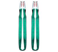 PONSA. 2t-1m. Élingue Plate Double Bande avec Boucles, 2000 kg - 1 mètre, avec Traitement PONSAGARD Contre coupures et abrasions. (Pack 2 u.)