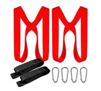 PONSA. Easy UP. Lot de 2 Harnais de Levage de Poids + 2 mousquetons + 2 Sangles de déménagement pour Transporter des Meubles ou quelconque Objet Lourd.