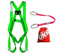 PONSA ECO2C - HARNAIS ANTICHUTE DE SÉCURITÉ travail en hauteur EN 361: KIT de base avec 1 point d'ancrage + sangle d'arrimage EN 354 + 2 mousquetons de sécurité EN 362