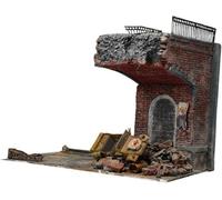 Pont à l'échelle 1:35 Kits de construction de maquette de construction de paysage Scène de bricolage Scène d'assemblage inachevé Modèle Diorama Accessoire de bricolage Disposition Scène d'architecture