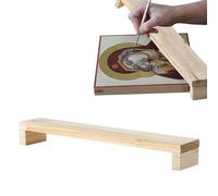 - Pont à main en bois - Repose-poignet pour dessiner et esquisser | outil pour appuyer le bras | Stabilisateur de main créatif en bois massif, support d'art portable, peinture d'argile en céram