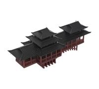 Pont Arqué Miniature en Plastique Marron, Ornement de Jardin Asiatique | Modèle D’architecture Ancienne, Décor de Terrarium et Aquarium, Finition Pierre Simulée