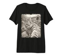 Pont Couvert Le Vermont pour Chat Qui Prend Un Selfie T-Shirt Haut de Gamme