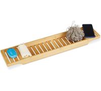 Pont De Baignoire En Bambou Hxlxp: 4,5 X 68,5 X 14,5 Cm Plateau De Bain Tablette De Baignoire Salle De Bain, Nature, Bamboo