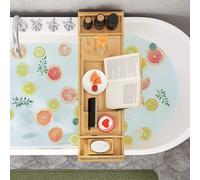 Pont de Baignoire Extensible en Bambou - L75/109 cm Marron