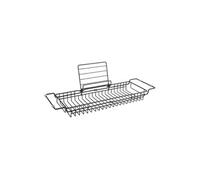 - Pont de baignoire extensible en métal - L. 61/86 cm - Noir - Iglo