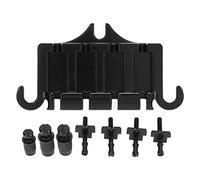 Pont de basse électrique à 4 cordes - Gaz d'échappement en métal durable avec vis - Réglage facile de la hauteur et du son - Finition brillante pour 4 cordes - Basse électrique (type 2)