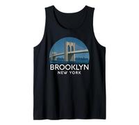 Pont de Brooklyn, Panorama rétro de New York, Ville Vintage, NYC, NY Débardeur