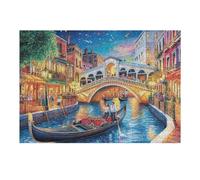 Pont de Canal de Venise Campagne Nature Sauvage Belle Puzzle 300 Pièces pour Adultes Educa Qualité Supérieure Premium Décoration Murale Jeu De Réflexion Cadeau d'anniversaire 300 PCS