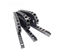 Pont de chaîne de traînée de câble métallique de 1 mètre 10x10 10x15 10x20, sans ouverture avec connecteurs d'extrémité, ligne de remorquage(Inner size 10X15mm,R28)