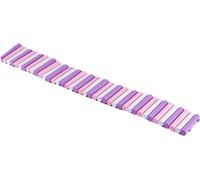 Pont de couleur pour hamsters, Échelle d'escalade flexible, Échelle suspendue flexible en bois pour cage de hamsters, Jouet à mâcher pour clôture en bois(60cm,violet)