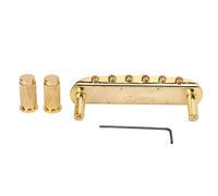 Pont De Guitare Électrique Métal 6 Cordes, Tailpiece Reversible Pour - Installation Facile, Matériau Durable, Accords Précis (Ou)