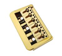 Pont de guitare en métal avec espacement des cordes de, Golden | Ensemble de mise à niveau professionnelle avec construction en métal pour une projection sonore optimale et une