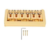 Pont de guitare Glomora, espacement des cordes de 10,5 mm, type à charge supérieure, pont de guitare électrique avec selle fixe en cuivre pour guitares à 6 cordes
