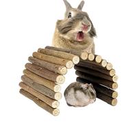 Pont de Hamster - 9,84 pouces en bois naturel Pont pour animaux de compagnie Jouet d'escalade | Hamster Lapin Souris Petit centre de récupération d'animaux | Centre d'exercices Pont d'escalade pour