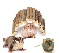 Pont de Hamster en Bois échelle Petit Animal cachette rongeurs mâcher Jouet Cage pour Animaux de Compagnie Cochon d'Inde Chinchilla Furet Reptile décoration