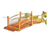 Pont de jardin, longueur 6FT, design classique en arc, garde-corps inclus