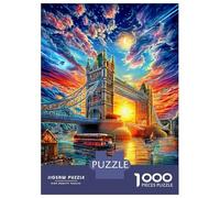 Pont de Londres Puzzle 1000 Piece, Puzzle Jeu Éducatif Défi Jouet Jeu D'adresse pour Toute La Famille 70x50cm/1000pcs