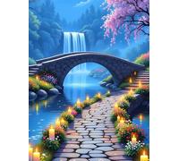 Pont de Pierre Paysage Puzzle pour Adultes 120 Pièces, Puzzles Classiques, Détente & Relaxation, Famille Jeu Puzzles, Puzzle de Décoration