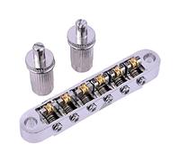 Pont de selle de guitare Mélodie O Matic Bridges avec kit de rechange de 6 3 mm pour la plupart des guitares électriques à 6 cordes Support arrière Selle Melod