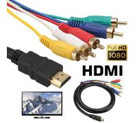 Pont de signal numérique, câble HDMI vers RCA offrant un transfert de signal sans faille, connecteur pour appareils haute définition avec