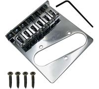 Pont de Telecaster 6 cordes Fender, pont de guitare électrique et pièces de pont, selles réglables, métal chromé, compatible avec les modèles Fender Telecaster de 2004 à aujourd'hui