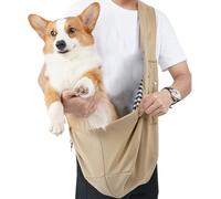 Pont de transport pour petits chiens - Sac de transport pour chiot portable, sac à bandoulière pour chat, élégant de voyage pour animaux de compagnie, sac mains libres avec poche de rangement | S