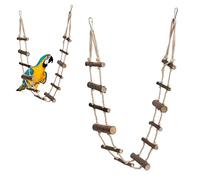 Pont d'échelle à Oiseaux, Pont en Bois Doux et Long pour Hamster, Outil d'escalade pour Animaux de Compagnie, balançoire, Jouets, Accessoires de Cage à Oiseaux pour perroquets,