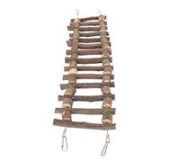 Pont d'escalade pour Animaux de Compagnie Pont Suspendu en Bois de Pommier Pont d'échelle en Bois Durable Balance d'exercice pour Animaux de Compagnie Écologique Chinchilla Jardin Jardin Pont (50 CM)