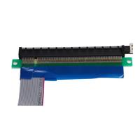Pont d'extension PCIe Express 1x à 16x, 1 pièce, câble plat Flexible, 15cm, pour châssis 1U/2U
