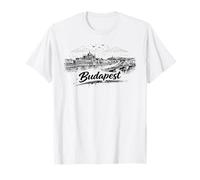 Pont du Parlement du Danube Paysage Urbain de Budapest T-Shirt