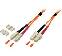 Pont duplex SC-SC 50/125µ, OM2, LSZH, orange, 3,0mm, 2,5m Fabricant : EFB-Elektronik (O6413.2,5)