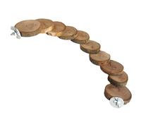 Pont échelle à oiseaux - 45 cm en bois pour perruche, accessoire d'escalade et d'exercice | Stimulation mentale et enrichissement du temps de jeu | Favorise les comportements naturels idéal